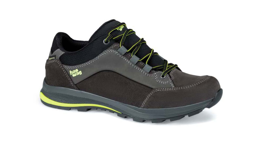 Hanwag Banks Low GTX Hiking Boots - Mens, Asphalt/Yellow, 13, H203500-064062-13