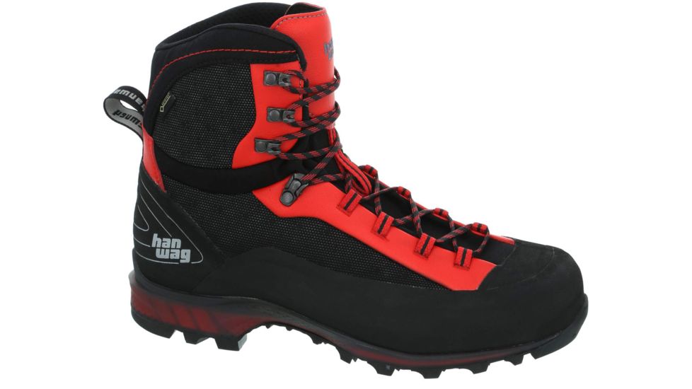 Hanwag Ferrata II GTX Mountaineering Boot- Mens, Black/Red, Medium, 12.5 US, H100100-12055-12.5