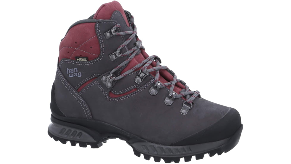 Hanwag Tatra II GTX Hiking Shoes - Womens, Asphalt/Dark Garnet, Medium, 10 US, H200101-64356-10