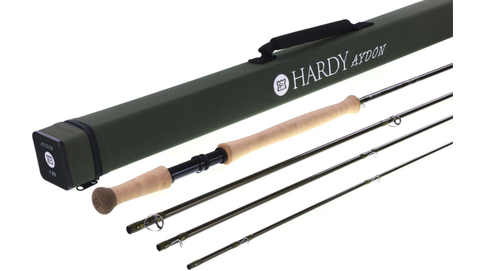 Hardy Aydon Switch Fly Rod, Handle Type TPSF, 11ft. Rod Length, Medium Fast Action, 4 Pieces, 6/7wt, Olive Green, HROAYD1167