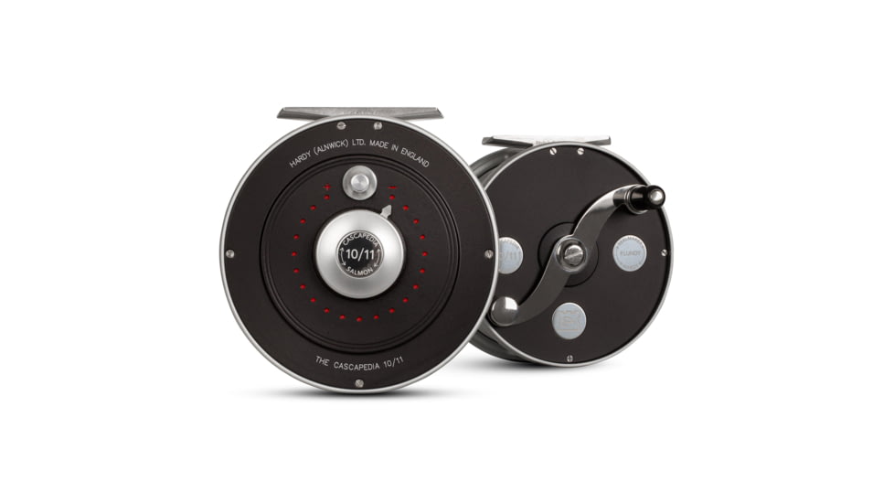 Hardy Cascapedia Fly Reel, 1.0/1, Right/Left, 4/5, Black/Silver, HRECASB010