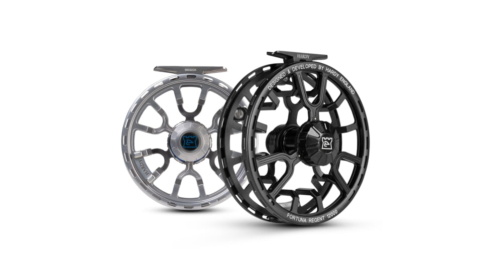 Hardy Fortuna Regent Fly Reel, 1.0/1, Right/Left, 8000, Black, HREFTR08B