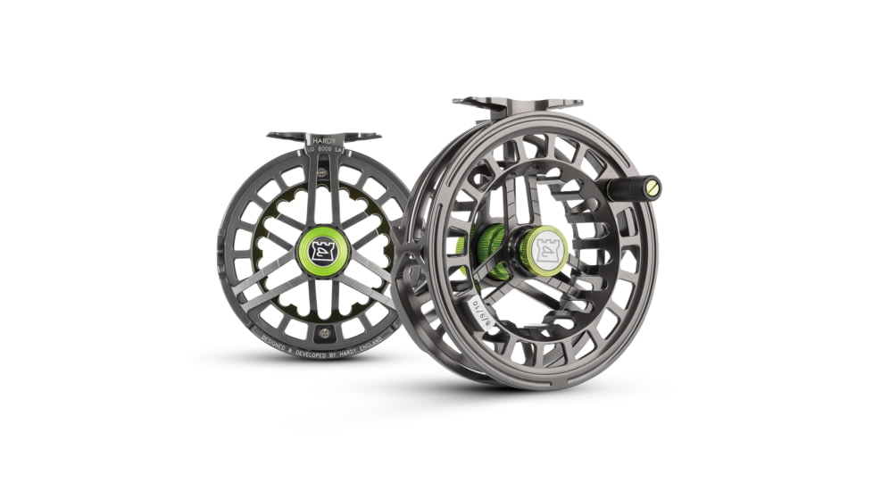 Hardy Ultradisc UDLA Fly Reel, 1.0/1, Right/Left, 4000, Gun Metal Green, HREUDGM060
