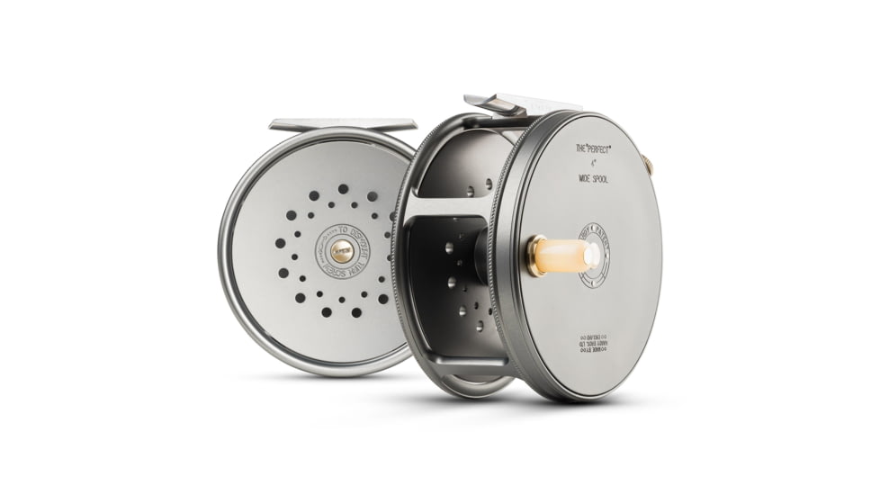 Hardy Wide Spool Perfect Fly Reel, 1.0/1, Right/Left, 3 1/8 inch, Gun Metal, HRP230W