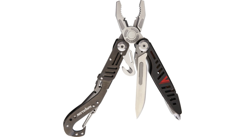 Havalon Evolve Multi Tool Shockey Multi-Tools, Folding Knife, Hydra Linerlock, 4.5in Closed, Black SS Handles, Black, XTI-60AMTS