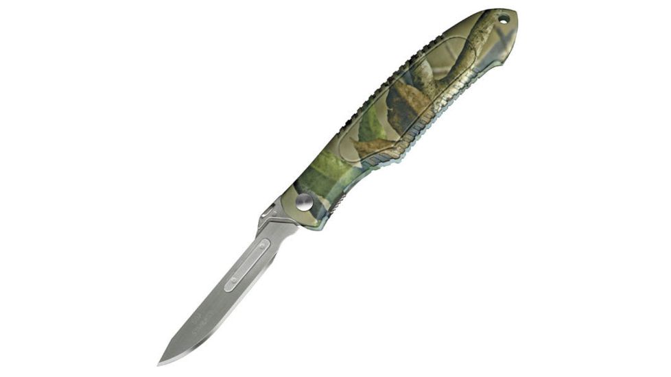 Havalon Piranta-Camo Folding Knife, Clampack, Camo, XTC-60APRCAMO