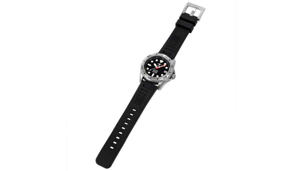 Hawaiian Lifeguard Association Dive Watches, Black Dial, Black Strap, Steel, One Size, HLA 5401