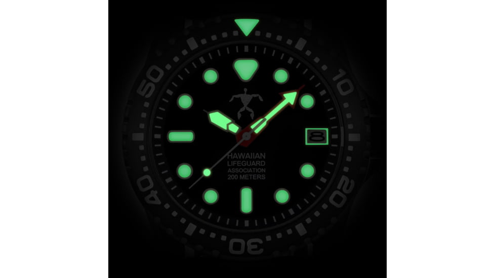 Hawaiian Lifeguard Association Dive Watches, White Dial, Blue Strap, Steel, One Size, HLA 5420