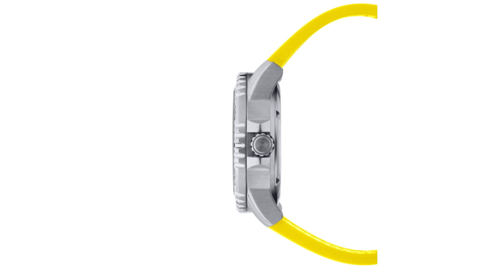 Hawaiian Lifeguard Association Dive Watches, Black Dial, Yellow Strap, Steel, One Size, HLA 5403