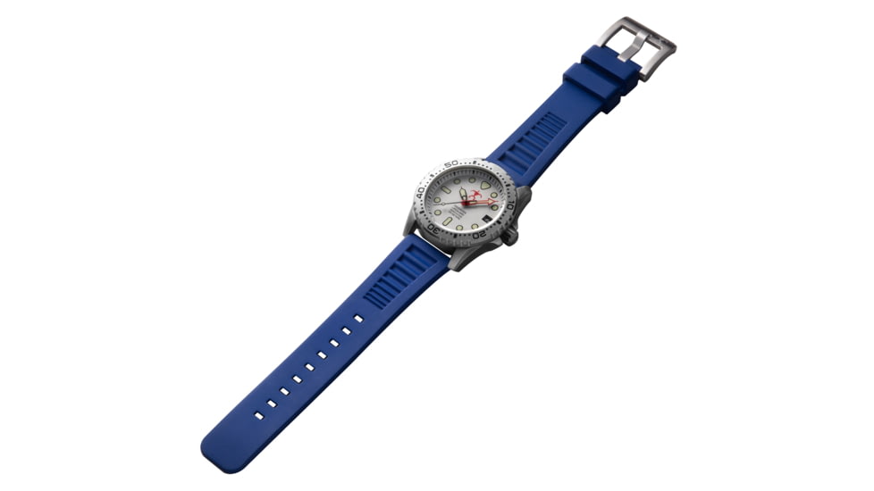 Hawaiian Lifeguard Association Dive Watches, White Dial, Blue Strap, Steel, One Size, HLA 5420