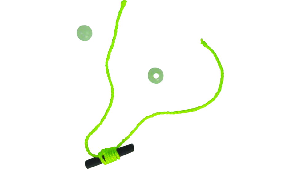 Hawken Outdoors Aero-Float Micro Bobber Stop Neon Green w/Slotted Tube Beads 10ct, AFBSGR-10