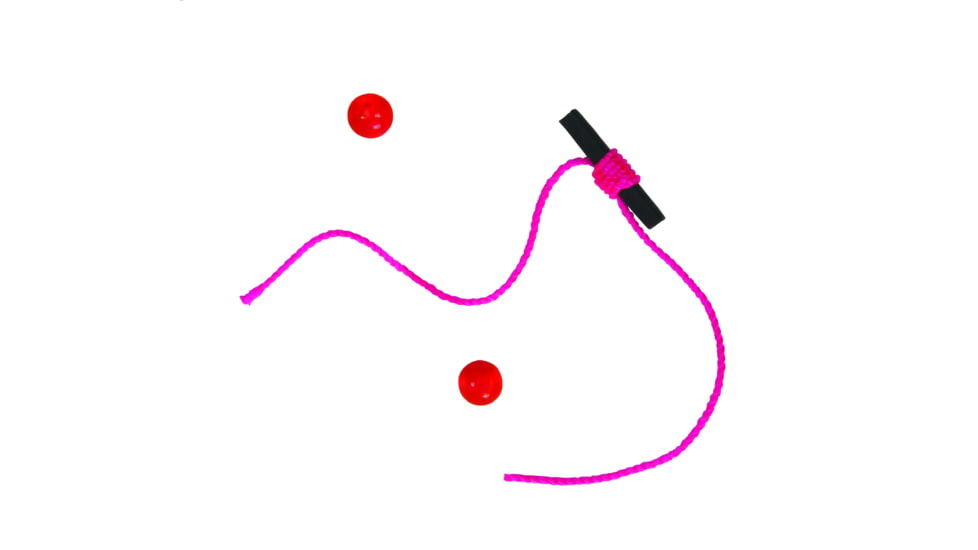 Hawken Outdoors Aero-Float Micro Bobber Stop Neon Pink w/Slotted Tube Beads 10ct, AFBSPK-10