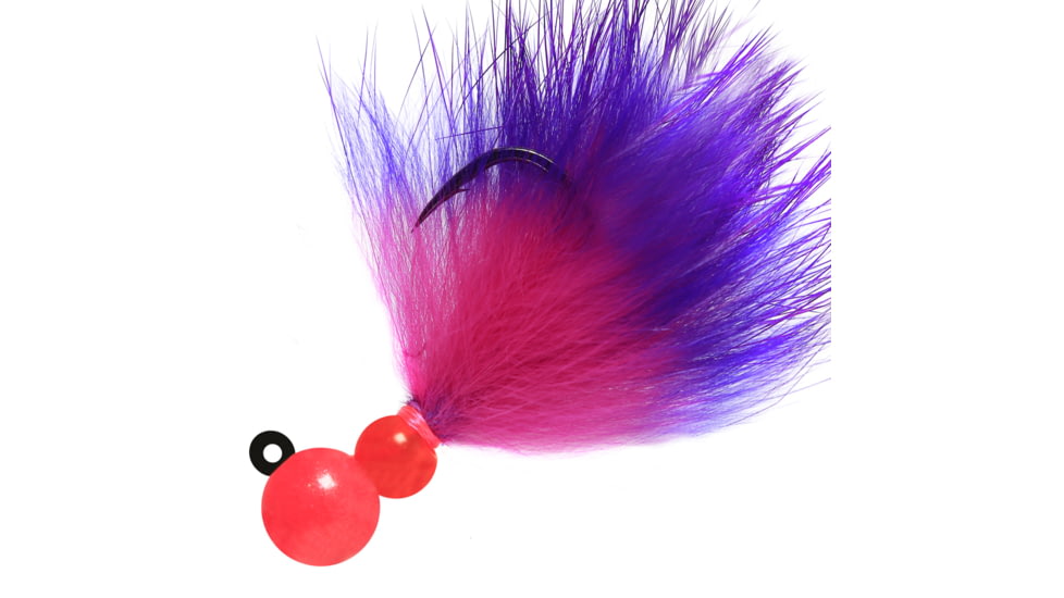 Hawken Outdoors Aerojig Aero-Rabbit Bead Jig, 1/8 oz, Cerise/Purple, AJR18012