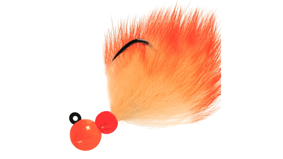 Hawken Outdoors Aerojig Aero-Rabbit Bead Jig, 1/8 oz, Orange/Peach, AJR18005