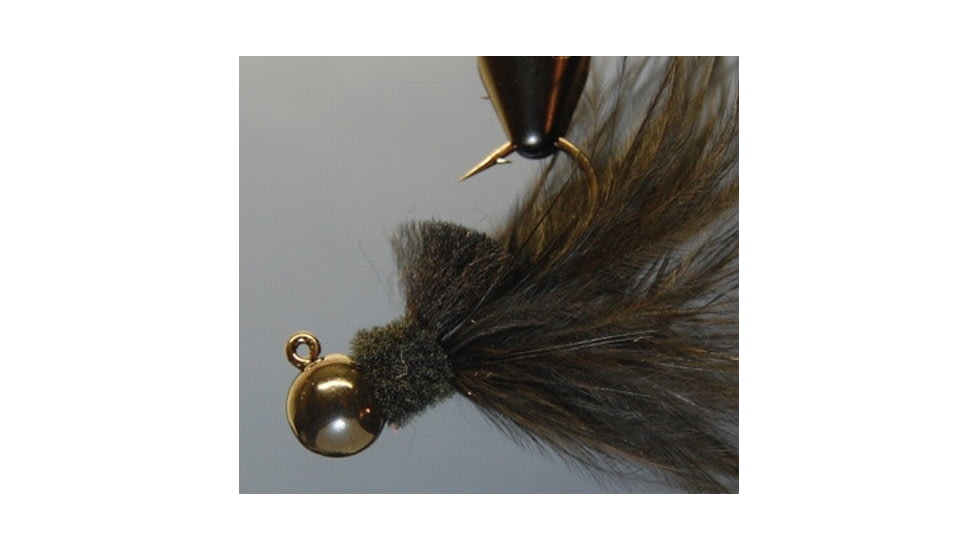 Hawken Outdoors Aerojig Marabou Jig 1/4 oz, 1/0 Hook, Black, AJM14102