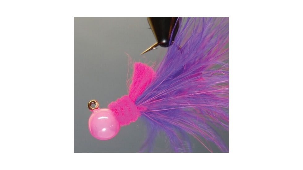 Hawken Outdoors Aerojig Marabou Jig 1/4 oz, 1/0 Hook, Pink &amp; Purple, AJM14112