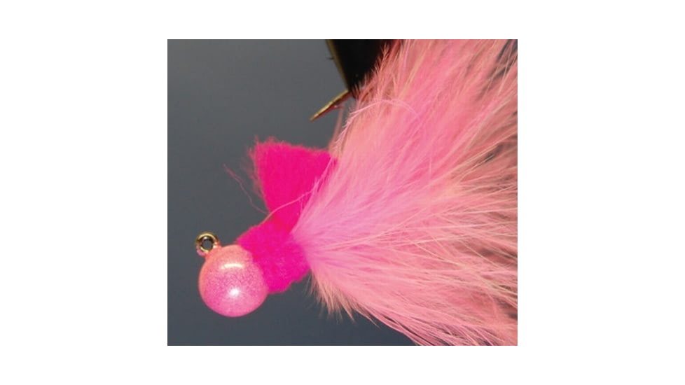 Hawken Outdoors Aerojig Marabou Jig 1/8 oz, Number 1 Hook, Cerise &amp; Pink, AJM18133