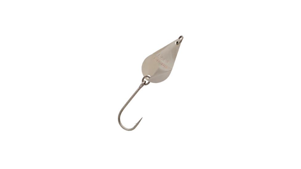 Hawken Outdoors Hawken Baby Simon Wobbler Spoon, 1in x 1/2in #2 Hook, Nickel, BSW-02