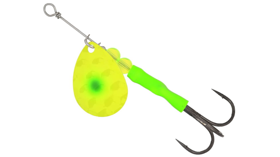 Hawken Outdoors Simon Spinner 3.5 Hex- Gold, Chartreuse Green Dot Light Bulb, Number 1 Owner, SSH35018
