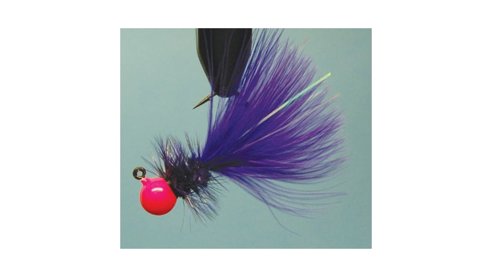 Hawken Outdoors Woolly Bugger Jig 1/16 oz, Hot Pink/Purple, WB11615