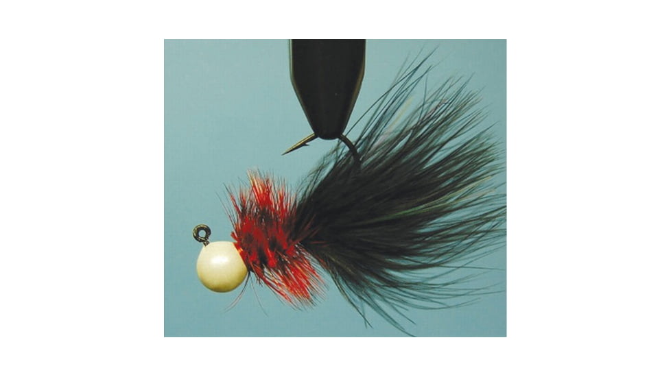 Hawken Outdoors Woolly Bugger Jig 1/16 oz, White/Red/Black, WB11604