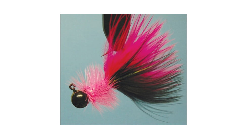 Hawken Outdoors Woolly Bugger Jig 1/8 oz, Black/Cerise, WB18002