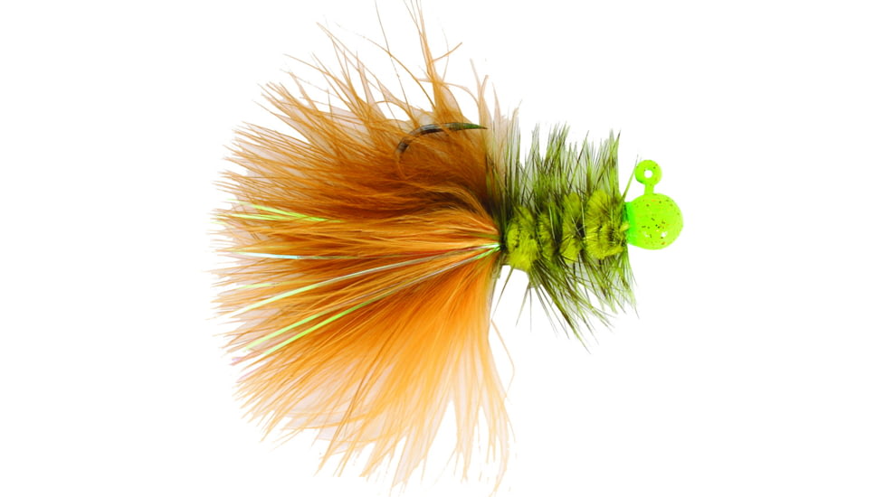 Hawken Outdoors Woolly Bugger Jig 1/8 oz, Olive Green, WB18001