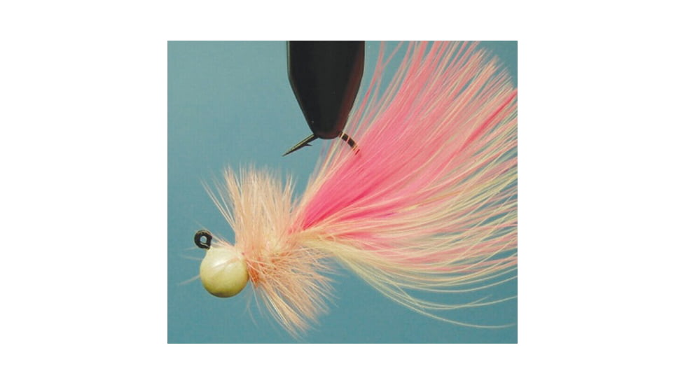 Hawken Outdoors Woolly Bugger Jig 1/8 oz, White and Pink, WB18009