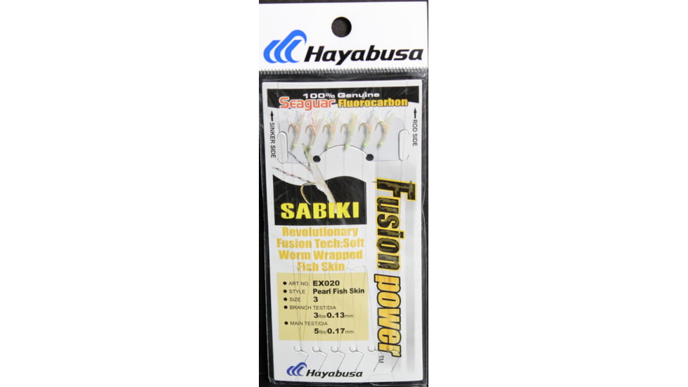 Hayabusa Fusion Power Sabiki Rig, 6 Hooks, Size 3, EX020-3