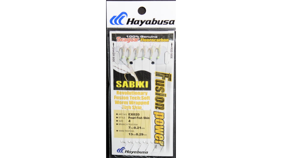 Hayabusa Fusion Power Sabiki Rig, 6 Hooks, Size 4, EX020-4