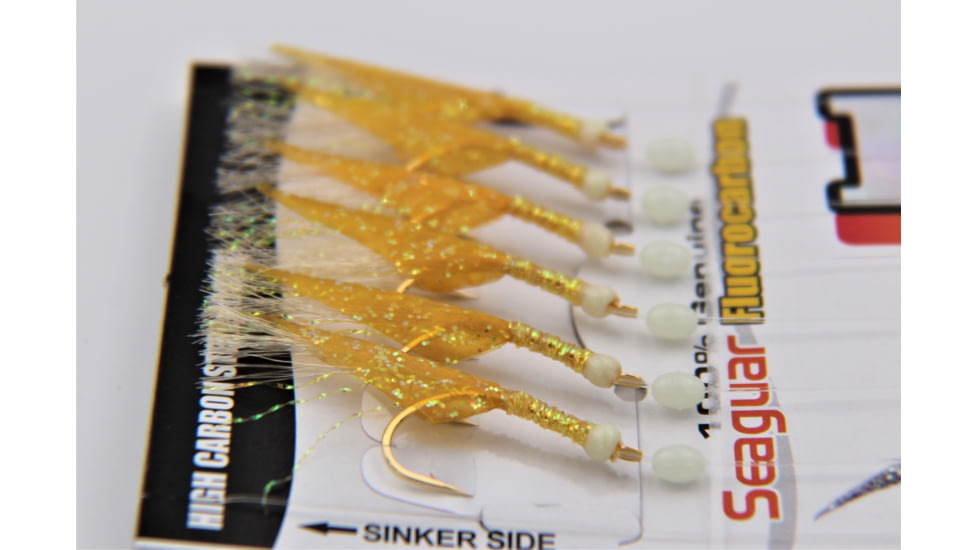 Hayabusa Gold Fish Skin 6-Hook Sabiki Rig, 1Pc, Size 16, EX111-16