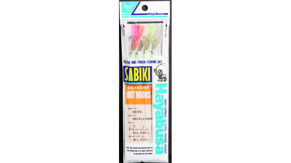 Hayabusa Mix-Flash Sabiki Rig, Size 16, S-507E-16
