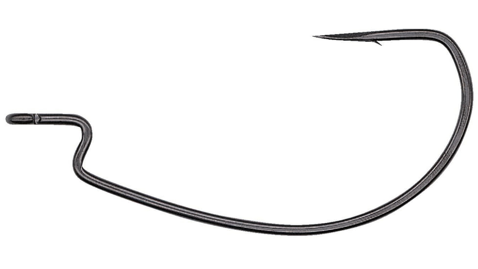 Hayabusa Power Stage Wide Gap Offset Hook, Black Matte, Size 3/0, 6 Per Pack, EC99881-3/0
