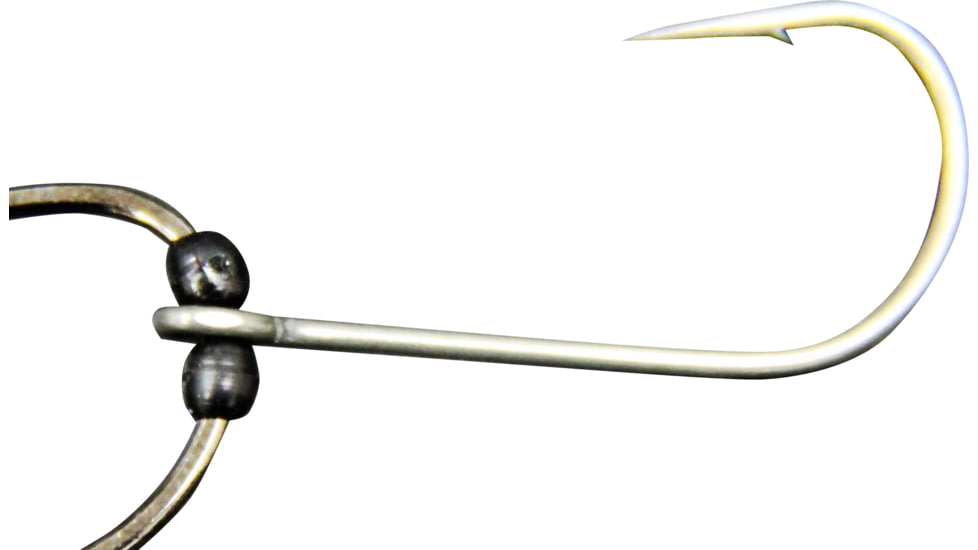 Hayabusa Trailer Hook with Placement Stoppers, Fluorine NRB Coat, Size 1/0, 6/Pack, EC929L1-1/0