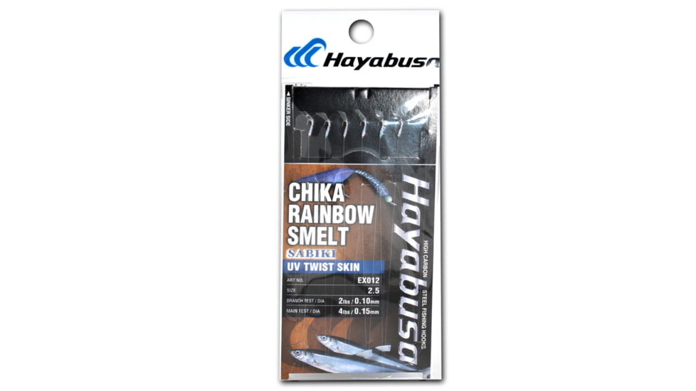 Hayabusa UV 6-Hook Sabiki for Ice Fishing, Twist Skin, 1 Piece, Size 3.5, EX012-3.5