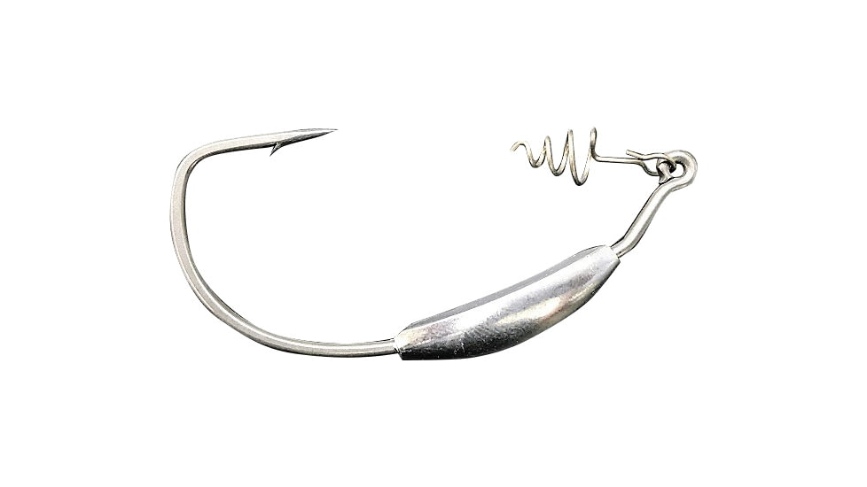 Hayabusa Wide Gap Weighted Hook with Screw Lock -1/4oz, Fluorine NRB Coat, Size 5/0, 3 Per Pack, EC952-5/0-1/4