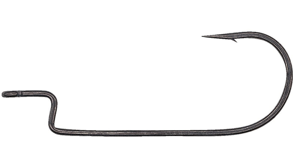 Hayabusa WRM114 Round Bend Offset Hook, Fluorine NRB Coat, Size 3/0, 5 Per Pack, EC114L1-3/0