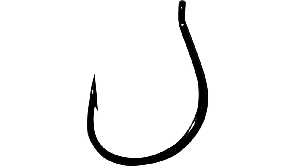 Hayabusa WRM201 Medium Wire Wacky Hook, Black Nickel, Size 1/0, 6/Pack, EC99371-1/0
