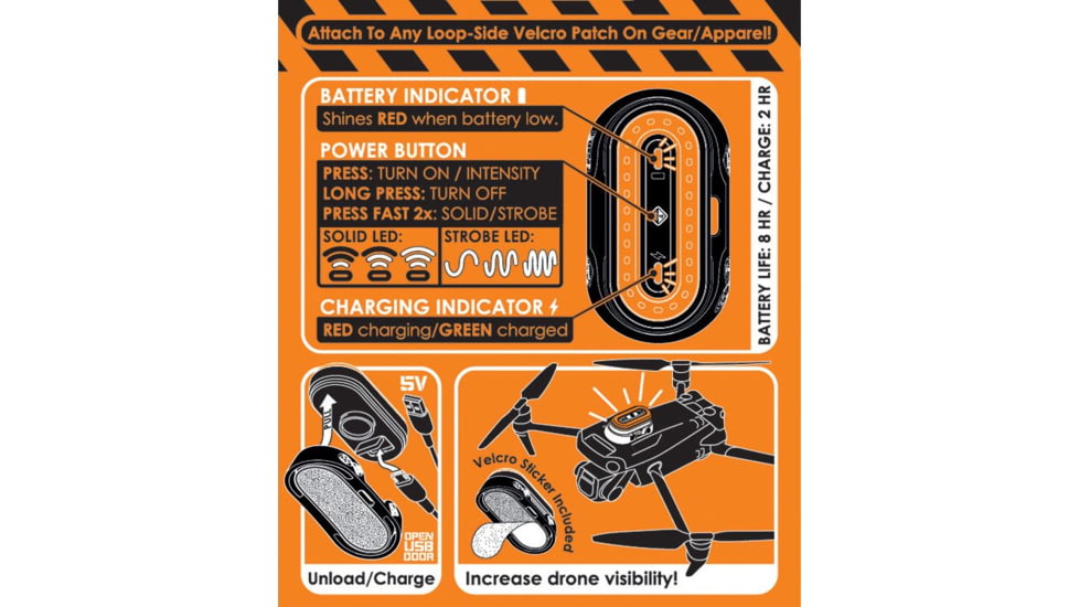 Hazard 4 Beacon Light Kit - A w/ Removable Base/Hook Fastener, Black, One Size, HP-BKA-BLK