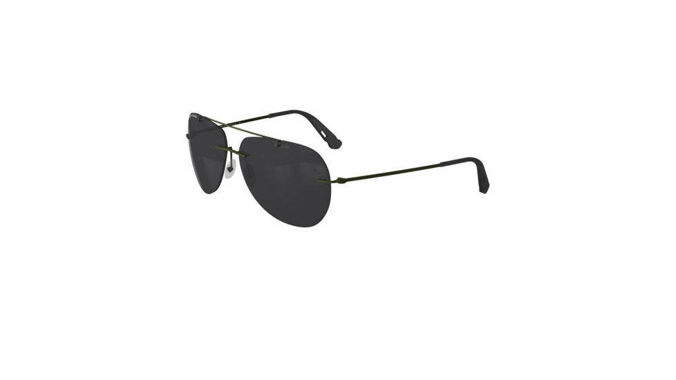 Hazard 4 Cluster Frameless Aviator Large Sunglasses - Men's, OD Frame, Gray Lens, EYE-CLU-L-ODG
