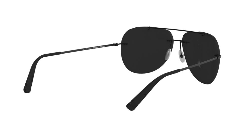 Hazard 4 Cluster Frameless Aviator Large Sunglasses - Men's, Silver Frame, Gray Lens, EYE-CLU-L-SLV