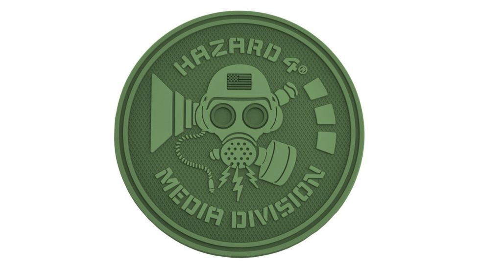Hazard 4 Media Division Patch, OD Green, PAT-MDA-ODG
