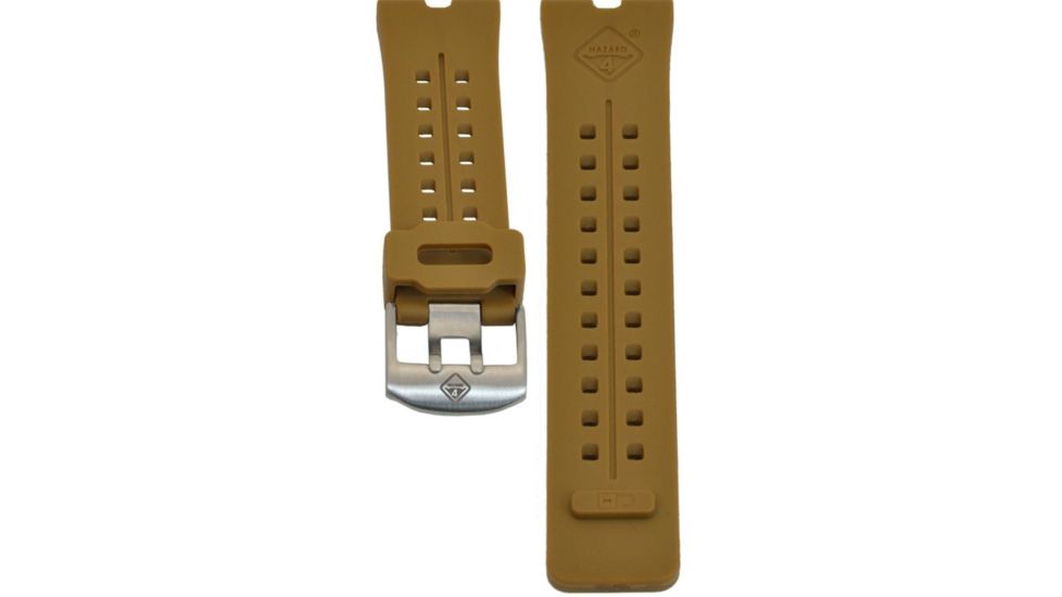 Hazard 4 Nautical TPR Watch Band, Steel Buckle, Coyote, WB-NAT24-SS-CYT