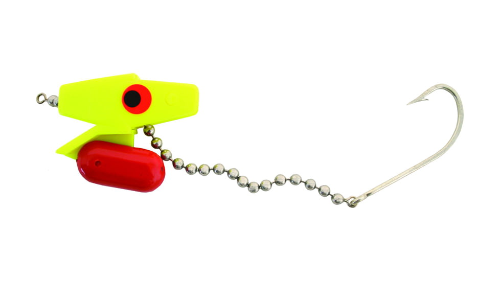 Head Start Lures Diver Rigging System, Floating, with Hook and Chain, 1-3/4oz, Neon Yellow, D103-NY
