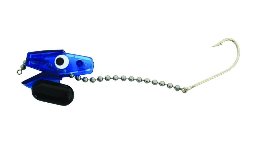 Head Start Lures Diver Rigging System, Floating, with Hook and Chain, 1-3/4oz, Translucent Blue, D103-B