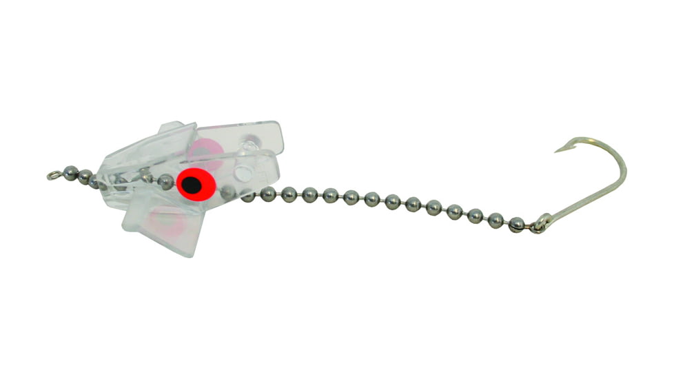 Head Start Lures Surface Runner Bird/Skip Rigging System, with Hook and Chain, Clear, S102-C