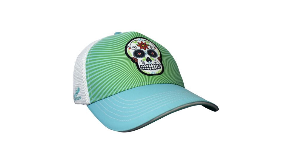 Headsweats Teal Sugar Skull 5 Panel 7755 401spTSS