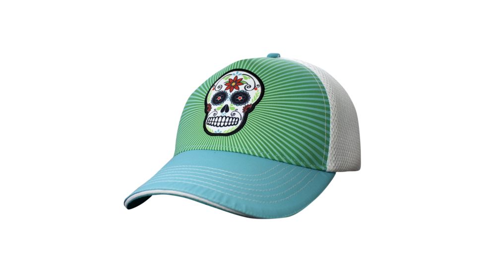 Headsweats Teal Sugar Skull 5 Panel 7755 401spTSS