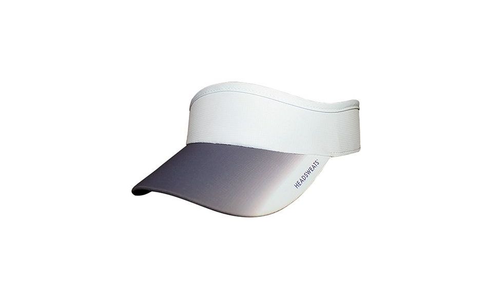 Headsweats Velocity Visor, White Eventure w/ Grey, Multi, HEA-11418