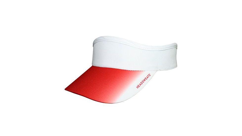Headsweats Velocity Visor, White Eventure w/ Red, Multi, HEA-11579